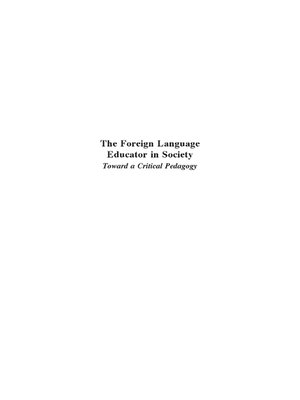 cover image of The Foreign Language Educator in Society